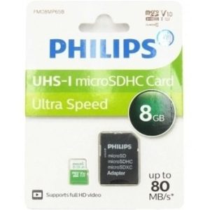 کارت حافظه MicroSDHC فیلیپس مدل Ultra Speed ظرفیت 8 گیگابایت